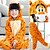 cheap Kigurumi Pajamas-Kid&#039;s Kigurumi Pajamas Giraffe Pika Pika Totoro Animal Onesie Pajamas Polyester Microfiber Cosplay For Boys and Girls Halloween Animal Sleepwear Cartoon Festival / Holiday Costumes