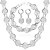 ieftine Seturi de Bijuterii-Pentru femei Seturi de bijuterii femei Elegant extravagant Placat cu platină Placat Auriu cercei Bijuterii Auriu / Argintiu Pentru Nuntă Petrecere Casual Zilnic Sport