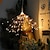 billige LED-stringlys-sollys utendørs ledet starburst lys ledet fyrverkeri bukett utendørs solhage lys 40 grener 200led hengende kost kobbertråd lanterne utendørs fest festival jul vanntett