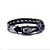 economico Bracciali Uomo-Per uomo Bracciali in pelle geometrico Teschio Vintage Lega Gioielli braccialetto Nero Per Quotidiano
