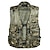 cheap Tees &amp; Shirts-Men&#039;s Fishing Vest Hiking Vest Top Outdoor Breathable Quick Dry Lightweight Multi Pockets Summer POLY Mesh Camo / Camouflage Desert Camouflage Black Army Green Hunting Fishing Climbing