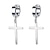 abordables Bijoux mode-Boucle d&#039;Oreille Créoles Boucle d&#039;oreille Anneau For Homme Femme Plein Air Cadeau Acier inoxydable Croix