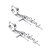 abordables Bijoux mode-Boucle d&#039;Oreille Créoles Boucle d&#039;oreille Anneau For Homme Femme Plein Air Cadeau Acier inoxydable Croix