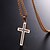 cheap Necklaces &amp; pendants-1pc Pendant Necklace God Necklace For Men&#039;s Gift Daily Stainless Steel Rope franco chain Cross