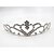 cheap Headpieces-Alloy Crown Tiaras with 1 Piece Wedding / Special Occasion Headpiece