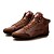 cheap Men&#039;s Sneakers-Men&#039;s Sneakers Comfort Shoes Light Soles Vintage British Daily Walking Shoes PU Non-slipping Dark Brown Blue Brown Spring Fall &amp; Winter