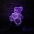 billige 3D-nattlamper-uregelmessig 3d nattlys nattlys for barn kreativ bursdag usb 1pc