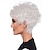 cheap Older Wigs-White Wigs for Women Heat Resistant Synthetic  Wig Straight Layered Haircut Wig Short Creamy-White Heat Resistant Synthetic  Hair  Odor Free Normal White Heat Resistant 4Inch