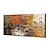 お買い得  抽象画-インテリア雑貨 ハング塗装油絵 手描き 横式 抽象画 抽象的な風景画 近代 インナーフレームなし(枠なし) / ローリングキャンバス