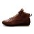 cheap Men&#039;s Sneakers-Men&#039;s Sneakers Comfort Shoes Light Soles Vintage British Daily Walking Shoes PU Non-slipping Dark Brown Blue Brown Spring Fall &amp; Winter