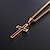 cheap Necklaces &amp; pendants-1pc Pendant Necklace God Necklace For Men&#039;s Gift Daily Stainless Steel Rope franco chain Cross