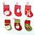 Χαμηλού Κόστους Χριστουγεννιάτικα Διακοσμητικά-santa κάλτσα κασκόλ κάλτσες τσάντες Χριστουγεννιάτικο δέντρο διακοσμητικά μενταγιόν δώρο τσάντα για παιδιά τζάκι κρέμονται διακόσμηση κόμμα προμήθεια-6pcs