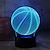 זול אורות ותפאורת לילה-מנורת אשליה אופטית תלת מימדית בכדורסל עם 7 צבעים מתחלפת מתנת יום הולדת ליום האהבה מגע חכם לחובבי ספורט בנים בנות