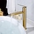 economico Classici-Lavandino rubinetto del bagno - Singolo Oro spazzolato Installazione centrale Una manopola Un foroBath Taps