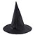 billige Wearables &amp; Dress-Up-Halloween-heksehatt svart spiss trollmannshatt for voksne, Halloween-kostymetilbehør i oxfordstoff, skrekkfestdekor til cosplay, 1-pakning