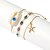 cheap Bracelets-3pcs Women&#039;s Chain Bracelet Layered Shell Artistic Basic Trendy Korean Colorful Alloy Bracelet Jewelry Gold For Halloween Graduation Daily Carnival School