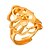 olcso Divatos gyűrű-Band Ring Kézműves Aranyozott Arany 5 szirmok Ezüst 5 szirmok Arannyal bevont Ötvözet hölgyek Szokatlan Ázsiai 6 7 8 9 10 / Női