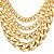 cheap Men&#039;s Chain Necklaces-Men&#039;s Chain Necklace Cuban Link Mariner Chain Fashion Rock Hip-Hop Cool Stainless Steel Gold Plated White Black Gold Necklace Jewelry For Special Occasion Birthday Gift