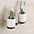 cheap Toothbrush Holder-Toothbrush Holder Creative Antique Brass and Ceramic Material Bathroom Wall Mounted with 2 Cups 1pc