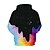 cheap Girls&#039; Hoodies &amp; Sweatshirts-Kids Toddler Girls&#039; Hoodie &amp; Sweatshirt Long Sleeve Black &amp; White Galaxy Color Block Geometric 3D Print Rainbow Children Tops Active Basic New Year