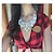 cheap Necklaces-Women&#039;s Blue Red White Crystal Statement Necklace Bib Ladies Luxury European Chunky Acrylic Alloy Red Blue White 49 cm Necklace Jewelry For Party Evening Party
