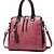 cheap Handbag &amp; Totes-Women&#039;s Zipper PU Tote Leather Bags Solid Color Wine / Black / Yellow
