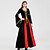 cheap Historical &amp; Vintage Costumes-Princess Outlander Retro Vintage Medieval Vacation Dress Dress Masquerade Prom Dress Women&#039;s Costume Black / Red / Green Vintage Cosplay Party Halloween Festival Long Sleeve Ankle Length Princess
