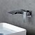 abordables Robinetteries de lavabo-Robinet lavabo - Montage mural / Jet pluie Chrome Montage mural 2 trous / Mitigeur deux trousBath Taps