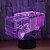 billige 3D-nattlamper-uregelmessig 3d nattlys nattlys kreativ usb 1pc