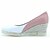 cheap Women&#039;s Heels-Women&#039;s Heels Daily Office &amp; Career Color Block Wedge Heel Pointed Toe Minimalism Sweet Lace PU Loafer Pink