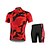 cheap Men&#039;s Clothing Sets-Arsuxeo Men&#039;s Cycling Jersey with Shorts Short Sleeve Mountain Bike MTB Road Bike Cycling White Grey Red Camo / Camouflage Bike Clothing Suit Breathable Anatomic Design Quick Dry Back Pocket Sweat
