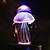 abordables Decoración y lámparas de noche-Lámpara de mesa de luz de noche medusas coloridas luz de noche novelas de cristal artesanía lámpara de noche lámpara de ambiente luminoso luz gife