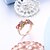 preiswerte Ringe-Ring AAA Cubic Zirconia Rose Gold Rose Gold Plated Floral Theme Unique Design European Trendy 1pc 6 7 8 9 / Women&#039;s / Gift / Daily