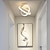 Недорогие Потолочные светильники-Круглый светодиодный потолочный светильник с двумя светильниками Креативный потолочный светильник Перекресток на круговой подсветке Детская комната