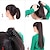 abordables Queue-de-cheval-Extension à clip Pièce de cheveux Extension des cheveux Ondulation naturelle Soirée / Fête / Soirée / Usage quotidien