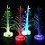 preiswerte Dekoration &amp; Nachtlicht-Weihnachtsbaum des Glühens 1pc führte farbändernde Faseroptik für Weihnachtshaupttabellen-Parteidekoration
