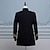 cheap Tops-Elegant Classical Retro Vintage Coat Masquerade Outerwear Prince Aristocrat Slim Fit Solid Colored Ball Gown Men&#039;s New Year Valentine&#039;s Day Party Masquerade Cocktail Party Adults&#039; Coat Spring Fall