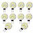 billige Bi-pin lamper med LED-10pcs 1.5 W LED-lamper med G-sokkel 160 lm G4 9 LED perler SMD 5630 Varm hvit Hvit 12 V / 10 stk.