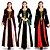 cheap Historical &amp; Vintage Costumes-Princess Outlander Retro Vintage Medieval Vacation Dress Dress Masquerade Prom Dress Women&#039;s Costume Black / Red / Green Vintage Cosplay Party Halloween Festival Long Sleeve Ankle Length Princess