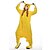 abordables Pyjamas Kigurumi-Adulte Pyjama Kigurumi Dinosaure Animal Combinaison de Pyjamas Polaire Bordeaux / Jaune / Orange Cosplay Pour Homme et Femme Pyjamas Animale Dessin animé Fête / Célébration Les costumes