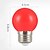 Недорогие Круглые светодиодные лампы-1pc colured e27 2w энергосберегающие светодиодные лампы глобус лампа diy цвет яркий