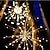 ieftine Fâșii LED-lumini solare în aer liber leduri starburst lumini de foc artificiale buchet lumini de grădină solare în aer liber 40 ramuri 200led mătură agățată sârmă de cupru felinar în aer liber petrecere
