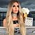 cheap Synthetic Trendy Wigs-Synthetic Wig Body Wave Middle Part Wig Long Bleach Blonde#613 Synthetic Hair 26 inch Women&#039;s Women Blonde