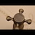お買い得  壁掛け水栓金具-アンティーク銅製バスルームシンクの蛇口、ウォールマウント 2 ハンドル 3 穴バスタップ、ホットとコールドのスイッチとセラミックバルブ、亜鉛合金ハンドル