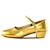 Недорогие Детская обувь для танцев-Девочки Обувь для модерна Выступление На каблуках Толстая каблук Серебряный Черный Красный
