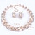 ieftine Seturi de Bijuterii-Pentru femei Multicolor Perle Seturi de bijuterii Cercei Picătură Brățări cu Mărgele femei Elegant de Mireasă Perle Ștras Placat Auriu cercei Bijuterii Auriu / Alb Pentru Petrecere Nuntă Ocazie