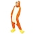 billiga Kigurumi-Vuxna Kigurumi-pyjamas Tiger Onesie-pyjamas Flanell Orange Cosplay För Herr och Dam Pyjamas med djur Tecknad serie Festival / helgdag Kostymer