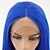 cheap Synthetic Lace Wigs-Synthetic Lace Front Wig Straight Matte Kardashian Middle Part Lace Front Wig Long Blue Synthetic Hair 22-26 inch Women&#039;s Heat Resistant Women Middle Part Blue / Glueless