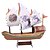 abordables Puzzles 3D-One Piece Puzzles 3D Mini Bateau Perle noire Dessin Animé 3D 1 pcs Enfants Tous Jouet Cadeau