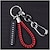 cheap Car Pendants &amp; Ornaments-Car key ring pendant anti-lost phone number card woven rope key chain men and women personality creative